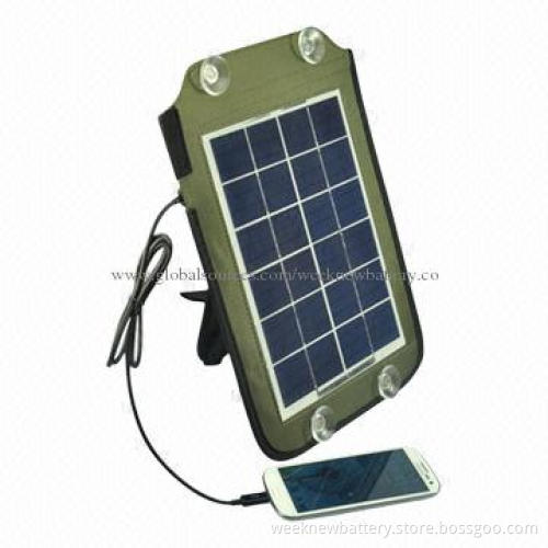 Portable solar chargers for mobile phones, digital devices, GPS, solar panel 5W